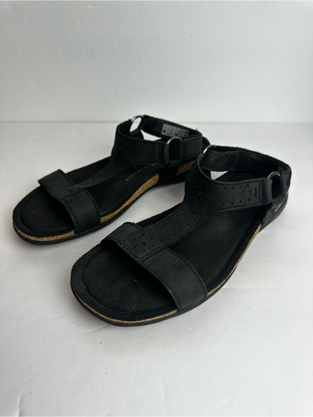 Keen Kaci Ana T-Strap Sandals Women's Size 7.5 EU 38 Shoes Black Adjustable - Picture 5 of 9